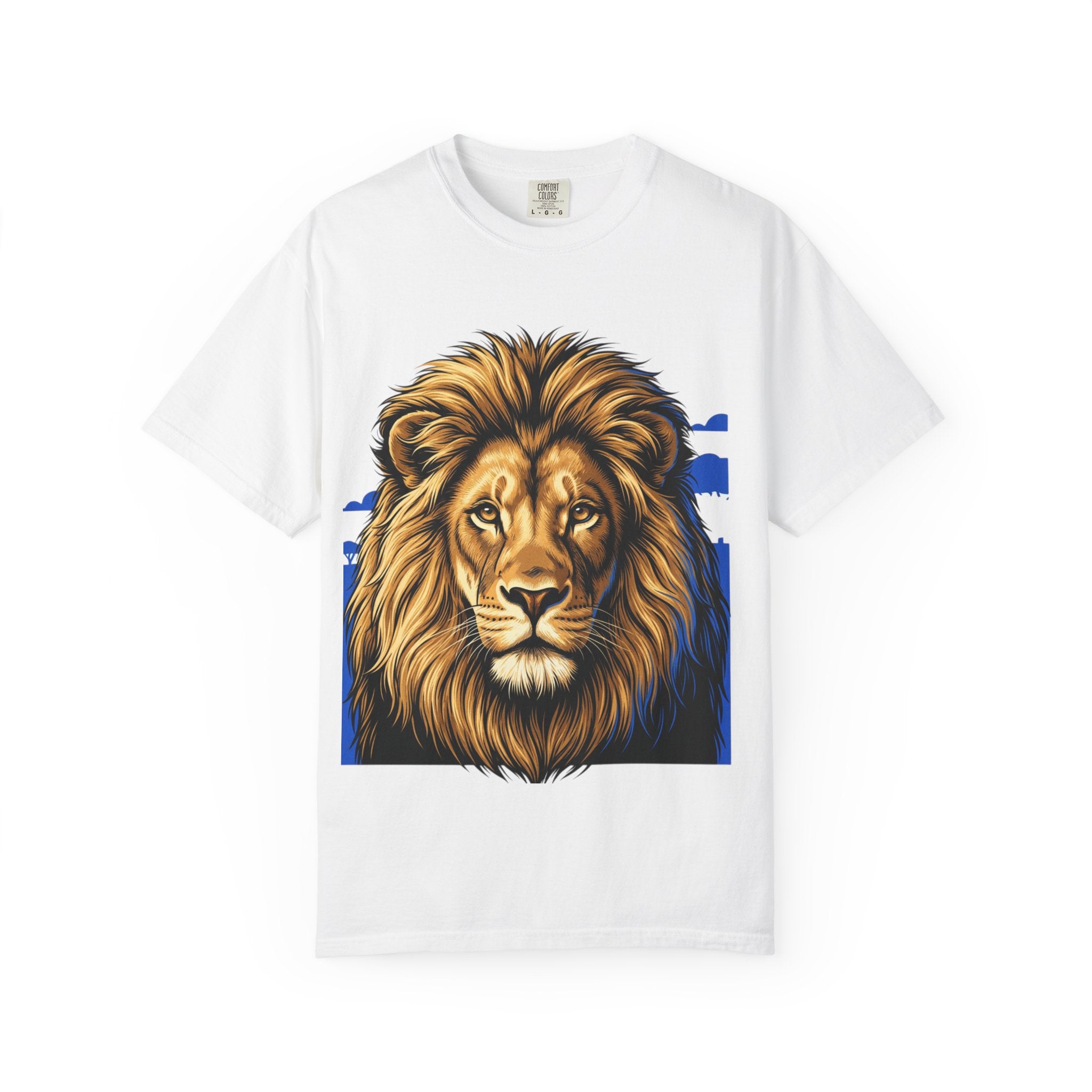 Lion Portrait T-Shirt — Majestic Lion Graphic Tee